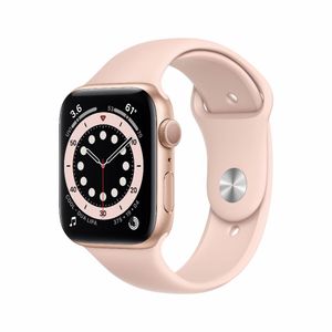 Refurbished Apple Watch Series 6 cellular 44mm Rosegoud Als nieuw