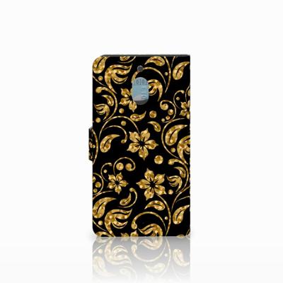 Nokia 2.1 (2018) Hoesje Gouden Bloemen