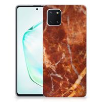 Samsung Galaxy Note 10 Lite TPU Siliconen Hoesje Marmer Bruin