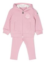 Moncler Enfant survêtement en coton mélangé à logo brodé - Rose - thumbnail