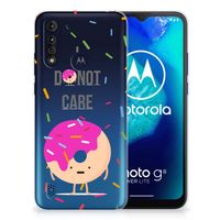 Motorola Moto G8 Power Lite Siliconen Case Donut Roze - thumbnail