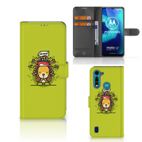 Motorola G8 Power Lite Leuk Hoesje Doggy Biscuit