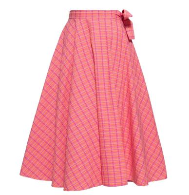 Queen Kerosin Karo Wrap Rok Oranje Roze Queen Kerosin Karo Wrap Rok Oranje Roze