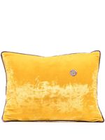 Anke Drechsel coussin en velours à fleurs brodées - Jaune