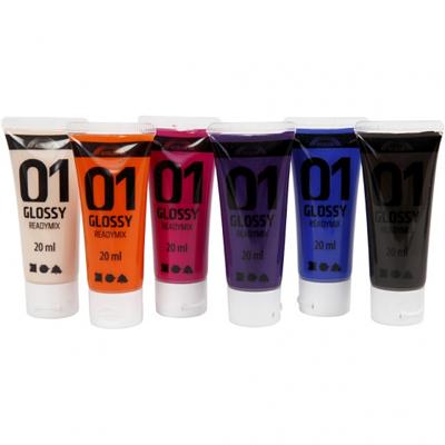 A-Color acrylverf glossy 6 stuks 20 ml extra multicolor A-Color acrylverf glossy 6 stuks 20 ml extra multicolor