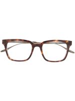 Barton Perreira lunettes de vue carrées à effet écailles de tortue - Marron