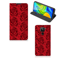 Xiaomi Redmi Note 9 Smart Cover Red Roses - thumbnail