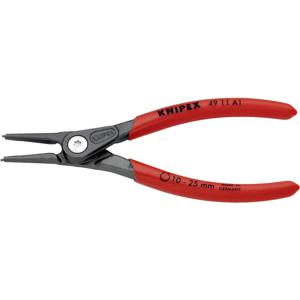 Knipex 49 11 A1 Precisie-borgveertang Geschikt voor borgringen Buitenringen 10-25 mm Puntvorm Recht