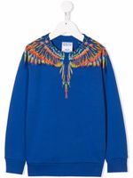 Marcelo Burlon County Of Milan Kids sweat à imprimé Tempera Wings - Bleu - thumbnail