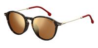 Carrera Eyewear zonnebril 196/F/S panto unisex havanna met goud lens