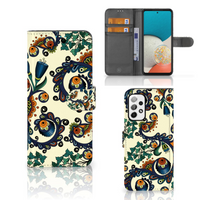 Wallet Case Samsung Galaxy A73 5G Barok Flower - thumbnail