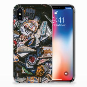 Apple iPhone X | Xs Siliconen Hoesje met foto Badges