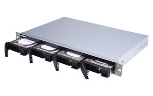 QNAP TL-R400S behuizing voor opslagstations HDD-/SSD-behuizing Zwart, Grijs 2.5/3.5"