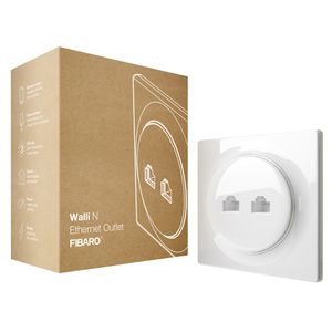 Fibaro Walli N wandcontactdoos 2 x RJ-45 Wit