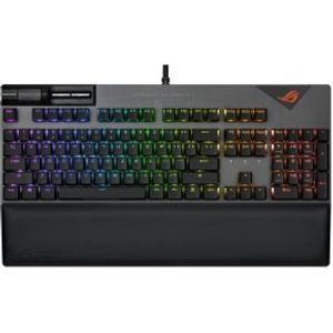 ASUS ROG Strix Flare II toetsenbord USB AZERTY Frans Zwart, Grijs