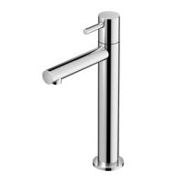 Toiletkraan Hotbath Dude Hoog Rond Geborsteld Nikkel