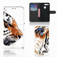 Hoesje Honor View 20 Watercolor Tiger