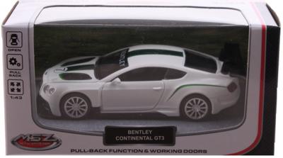 Johntoy sportauto schaalmodel 1:43 8 cm Bentley wit Johntoy sportauto schaalmodel 1:43 8 cm Bentley wit