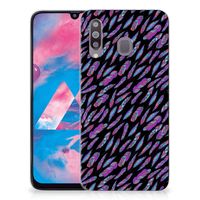 Samsung Galaxy M30 TPU bumper Feathers Color