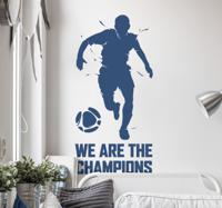 Muurstickers tienerkamer voetbal silhoutte - thumbnail