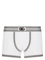 Dolce & Gabbana boxer à bande logo rayée - Blanc