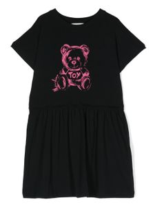 Moschino Kids robe à imprimé Teddy Bear - Noir