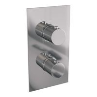 Regendoucheset Inbouw Brauer Chrome Carving Thermostatisch 20cm met 3-Weg Omstelling, Plafondarm en Staaf Handdouche Chroom