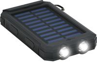 Goobay Goobay 49216 Solar Powerbank 8000 mAh, 2x USB-A Anschlüsse, LED-Anzeige, Schwarz 49216 Lader op zonne-energie Laadstroom zonnecel 200 mA 8000 mAh