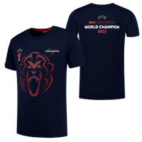 Wereldkampioen 2023 T-Shirt - Max Verstappen - Donkerblauw - S