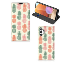 Samsung Galaxy A32 4G | A32 5G Enterprise Editie Flip Style Cover Ananas - thumbnail