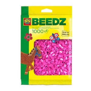 SES Creative Beedz Strijkkralen 1000 neon roze