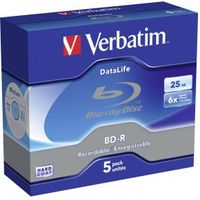 Verbatim BD-R Blu-Ray 25GB 6x 5st. Jewelcase - thumbnail