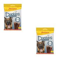 Josera Denties met Gevogelte & Bosbes | Dubbel Pakket | 2 x 180 g | Tandverzorgende Kauwsticks voor Honden | Met smakelijk Gevogelte | Ter ondersteuning van de dagelijkse gebitsreiniging