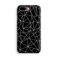 Geometrische lijnen wit: iPhone 8 Plus Tough Case