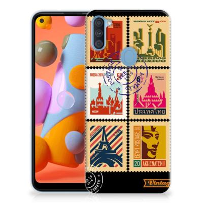 Samsung Galaxy A11 | M11 Siliconen Back Cover Postzegels Samsung Galaxy A11 | M11 Siliconen Back Cover Postzegels