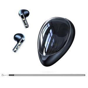 XUNDD X20 Transparant TWS Bluetooth Oortelefoon Draadloze Stereo Muziek Touch Headset - Zwart