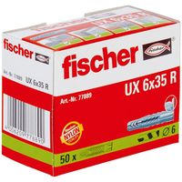 Fischer UX 6 x 35 R Universele pluggen 35 mm 6 mm 77889 50 stuk(s) - thumbnail