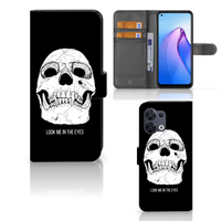 Telefoonhoesje met Naam OPPO Reno8 Skull Eyes