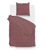 Zo!Home Dekbedovertrek Lino 140, Wine Rood