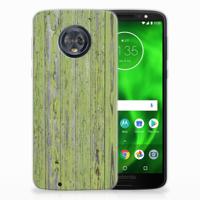 Motorola Moto G6 Bumper Hoesje Green Wood