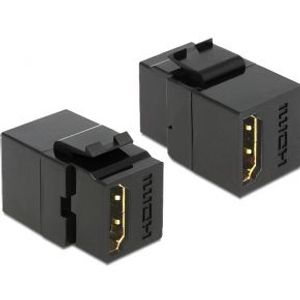 Delock 86366 Keystone Module HDMI female > HDMI female zwart