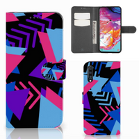 Samsung Galaxy A70 Book Case Funky Triangle