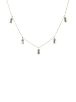 WWAKE 14kt yellow gold Crest tourmalines and opal necklace - Or