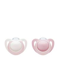 NUK Genius fopspeen meisje maat 0 (2 stuks)