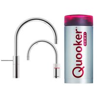 Quooker Nordic Round Twintaps met Combi Boiler Chroom Quooker - thumbnail