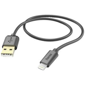 Hama USB-laadkabel USB 2.0 Apple Lightning stekker, USB-A stekker 1.50 m Zwart 00201580