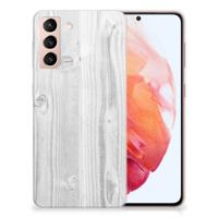 Samsung Galaxy S21 Bumper Hoesje White Wood