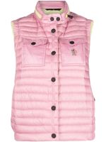 Moncler Grenoble gilet Gumiane à design matelassé - Rose