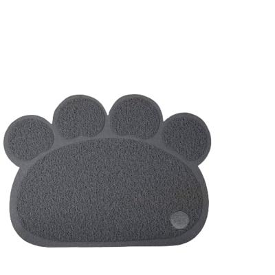 Urban Living Dog & KATS Tapijt van pvc, pootvorm, antraciet, 60 x 45 cm