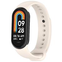 By Qubix - Siliconen bandje - Beige - Compatible met Xiaomi Smart Band 8 & 9 - Compatible Xiaomi bandje